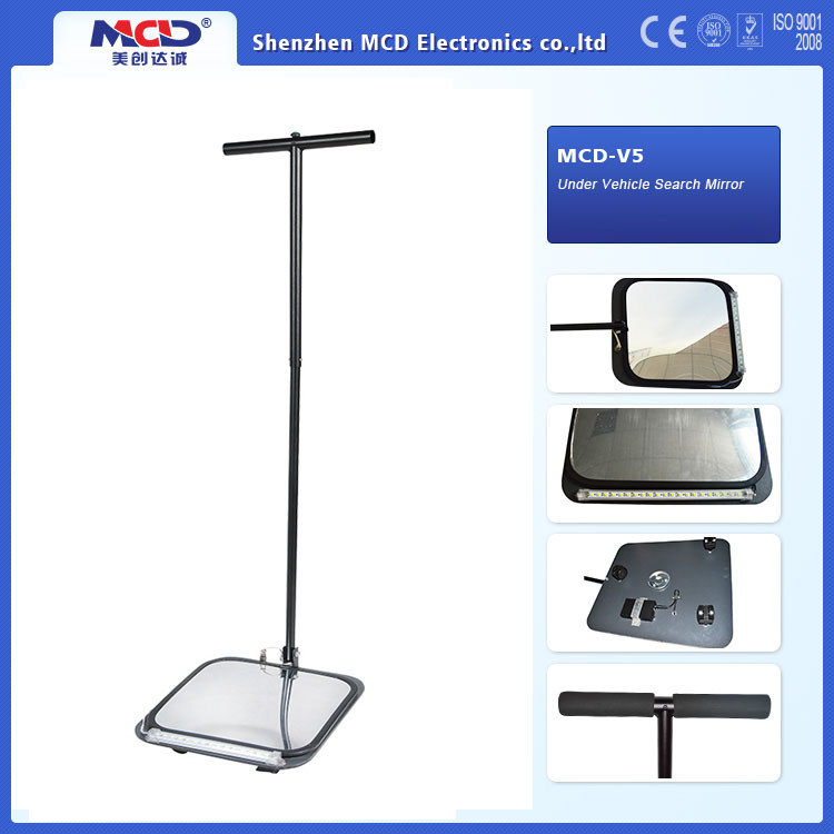 LED White Light Vehicle Inspection Mirror With DC12V Rechargeable Battery