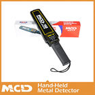 Black Hand Held Metal Scanner / Portable Wand Metal Detector With Headphone Output