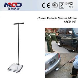 9 led light Vehicle Inspection Mirror with three wheel and 140cm Rod 30cm Convex mirror