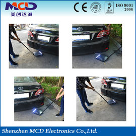 9 led light Vehicle Inspection Mirror with three wheel and 140cm Rod 30cm Convex mirror