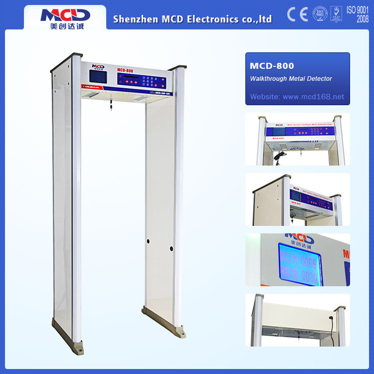 High Sensitive Airport Metal Detector , 8 Zones Archway Metal Detector