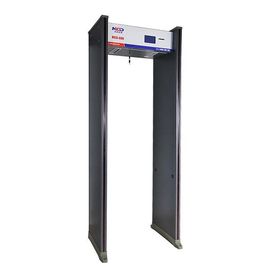 6 Zone Door Frame Metal Detector , 4.3 Inch LCD Screen Airport Body Scanner
